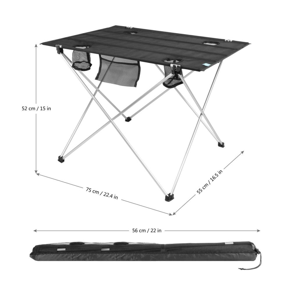 Lightweight Folding Table With 4 Cup Holders Yyz02 1 2