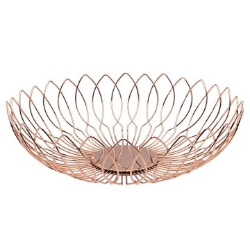 Rose Gold Plating Stainless Steel Vegetables Basket