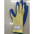 Blue Latex Palm Coated Wrinkle Domestic Para Aramid Gloves