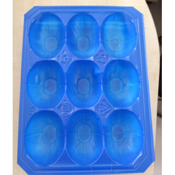 Plateau d&#39;emballage blister en plastique bleu de 29X38.5cm PP pour la mangue