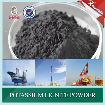 Material de lama de perfuração de poço - Lignite causado