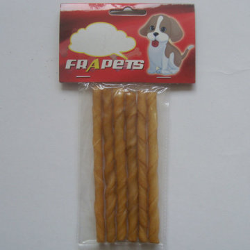 Dog Chew of 5 &quot;/ 6-8mm Smoked Pork Hide Twist Stick para o cão