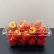 Caixa em concha de plástico ecológica para frutas