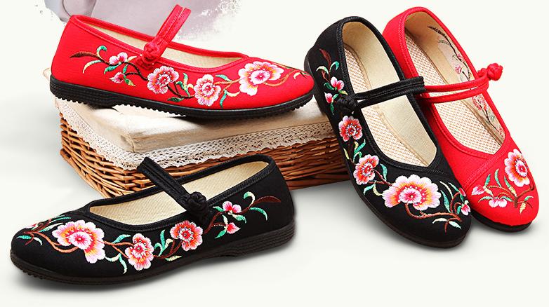 hand embroidered women's shoes