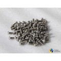 Titanium Phillips flat head machine screws