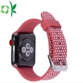 Bracelets de montre en silicone 3D gaufré pour Apple Watch