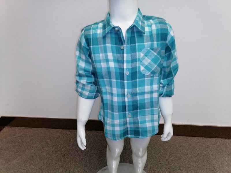 Boy's y/d check flannel shirt 