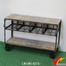 Mesh Kitchen Storage Vintage Industrial Trolly