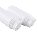 Wholesale OEM printed white 50ml 30ml cosmetic plastic PP airless face cream pump bottle