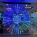 P10/P16/P20 transparent magic led transparent full color glass wall led screen