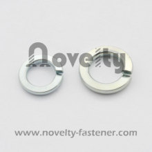 Spring lock washer with zinc plated