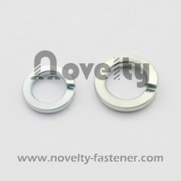 Spring lock washer with zinc plated