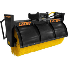 Easy Operated Skid Steer Loader Angle Broom Sweeper