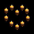 Christmas candle decorations LED light tealight candle