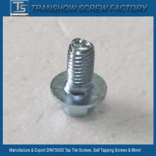 Blue White Zinc Plated Triangular Thread Self Tapping Screw