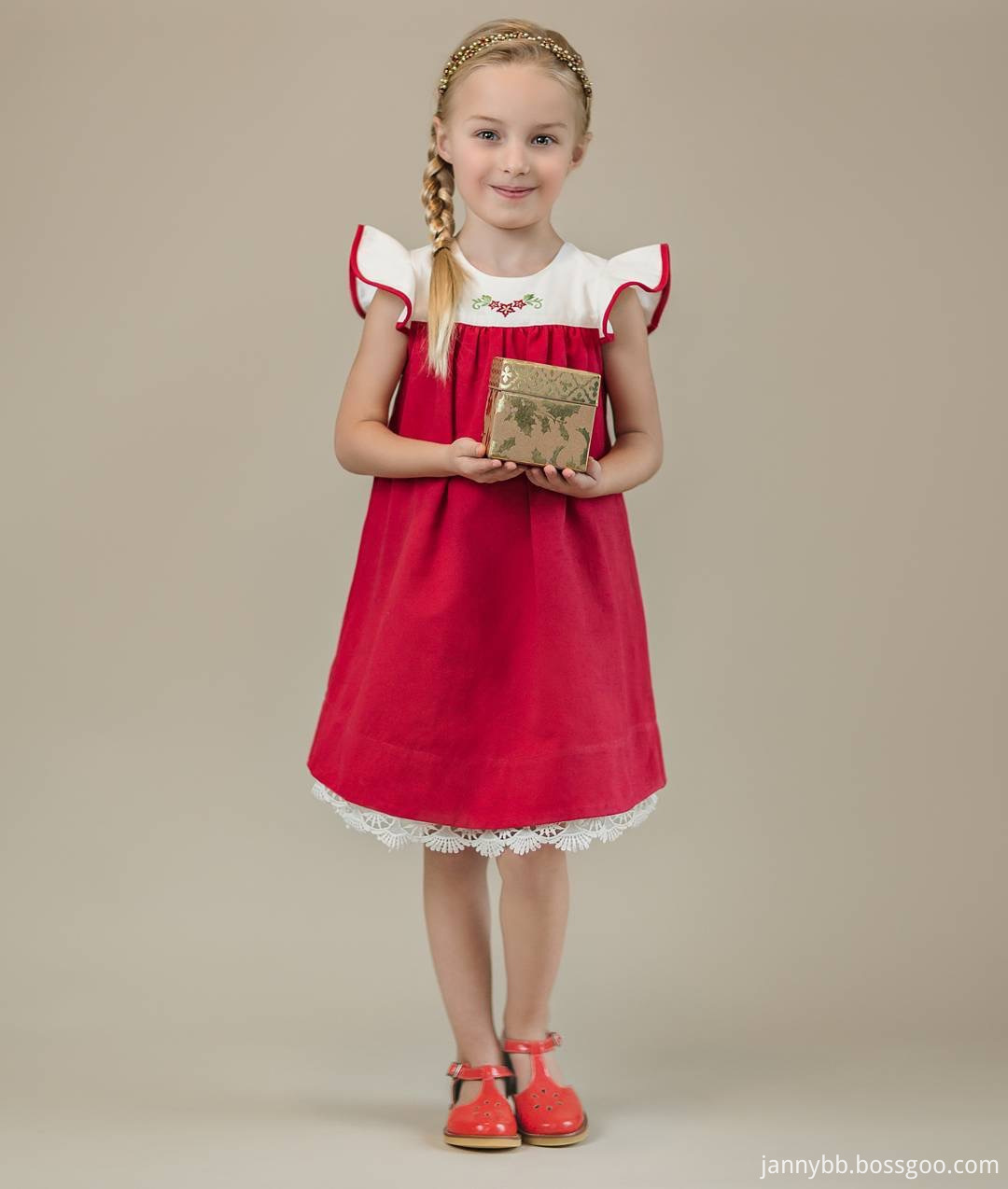 girls embroidered dress 