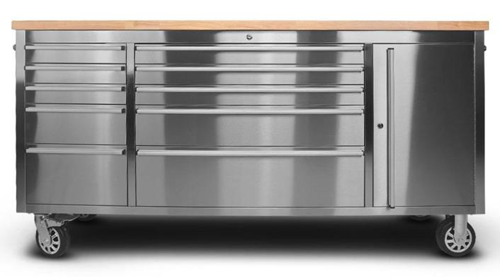 10 Drawers Stainless Steel Tool Cabinet