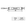 Stainless Steel Concealed Slide Lock Bolts