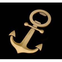 Antique Anchor Metal Gold Plated Bottle Opener (GZHY-BO-007)