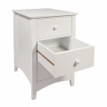 3-Drawer Wooden Bedside Cabinet Table