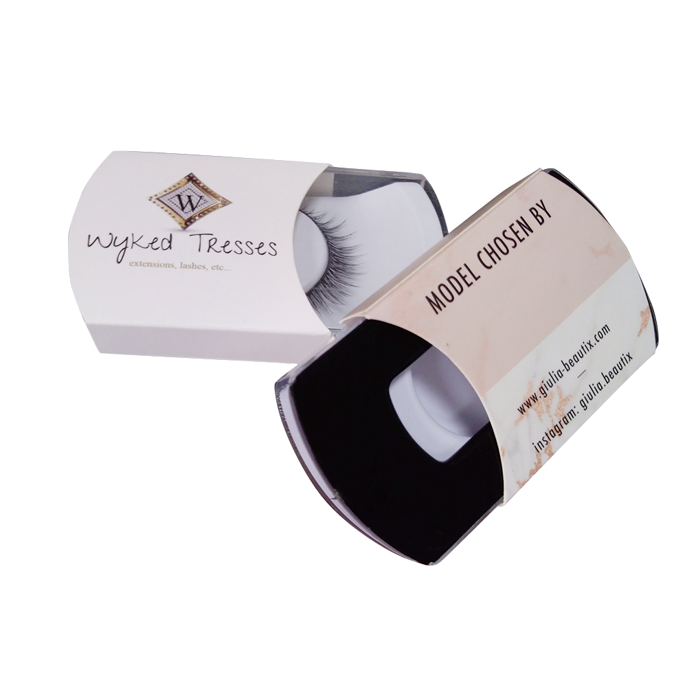 Wholesale Private Label Paper Eyelash Box Slip