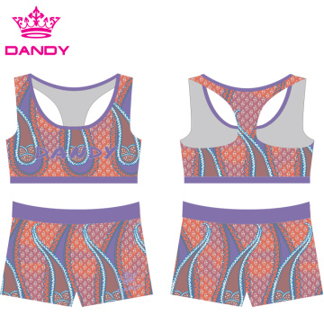 Impressão personalizada Sublimated Cheerleading Practice Wear