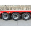 Multi axles 40ft flatbed iso container trailer