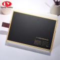 cosmetic black kraft paper sliding drawer box packaging