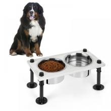 Stainless Steel Dog Bowls with Metal Stand
