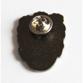 Head Lapel Pin with Glitter Powder Design