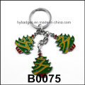 Christmas Trees Key Ring of Gold Printed, Decoration (GZHY-KC-002)