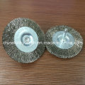 75mm Stainless Steel Wheel Brush with Shaft (YY-583)