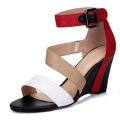 Новые коллекции Модные высокие каблуки женщин клин сандалии (HS17-80)