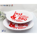 6 Inch Round Disposable Party BBQ Printed Paper Plate