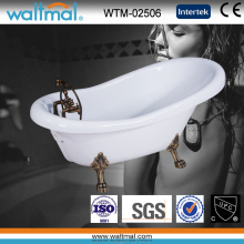 Popular Classical Graceful Freestanding Clawfoot Bathtub (WTM-02506)