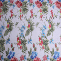 Delicate Multicolor Print Chinoiserie Embroidery Fabric