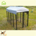 Black wire welded square tube dog kennel cage