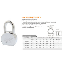 High Secured Round Steel Padlock Can Be Customize