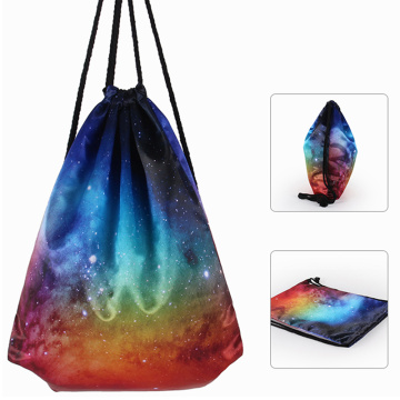 Sublimation Trendy Fashion Hot Selling Polyester Drawstring Backpack Bag