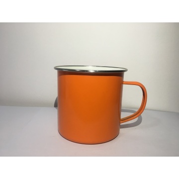 Camping Tin Enamel Mug with Handle Outdoor Indoor