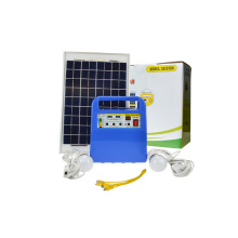 Sistema de energia solar de 10W com luz do diodo emissor de luz