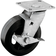 Heavy Duty Rubber Cast Iron Core Casters