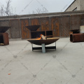 Corten Steel Metal Metal Fire Pit Mowls