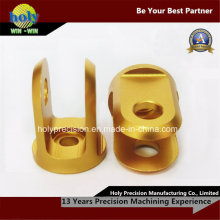 CNC-Gold eloxiert 6063 Alloy CNC Aluminiumteile