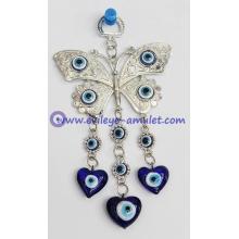 Evil Eye Wall Hanging,Butterfly evil eye wall decoration, wall hanging,Turkish nazar lucky evil eye