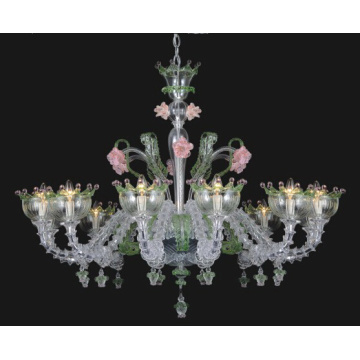 Lustre en verre moderne en forme de fleur moderne (81068-12)