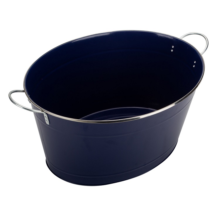 Oval Steel Edge Ice Bucket Large