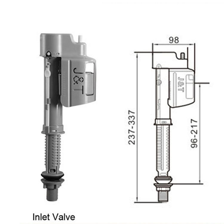 Plastic Toilet Fitting Filling Valve