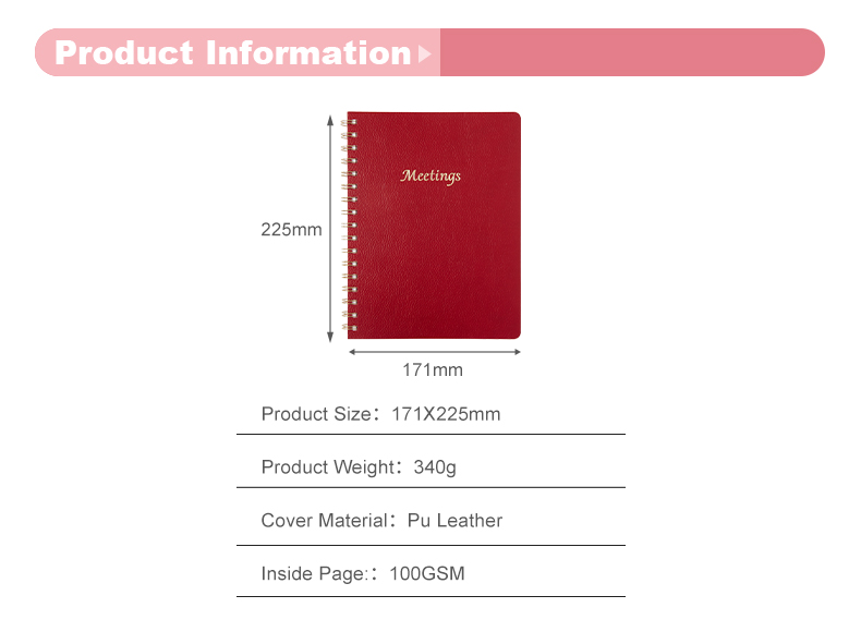 Spiral meeting notebook14 Spiral meeting notebook14