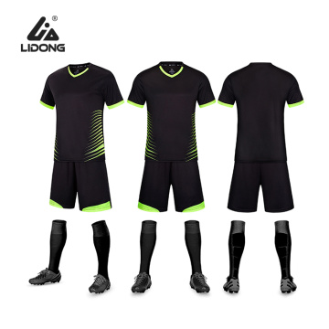 Conjunto de pantalones cortos de jersey deportivo de fútbol para hombre
